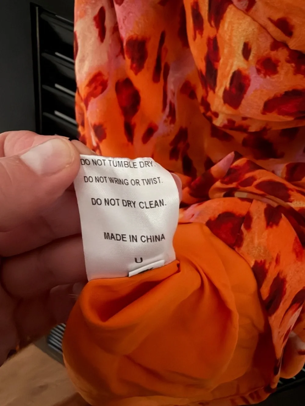 NWT Love & Lemonade Orange Leopard Mini Dress Size XL - Picture 8 of 10